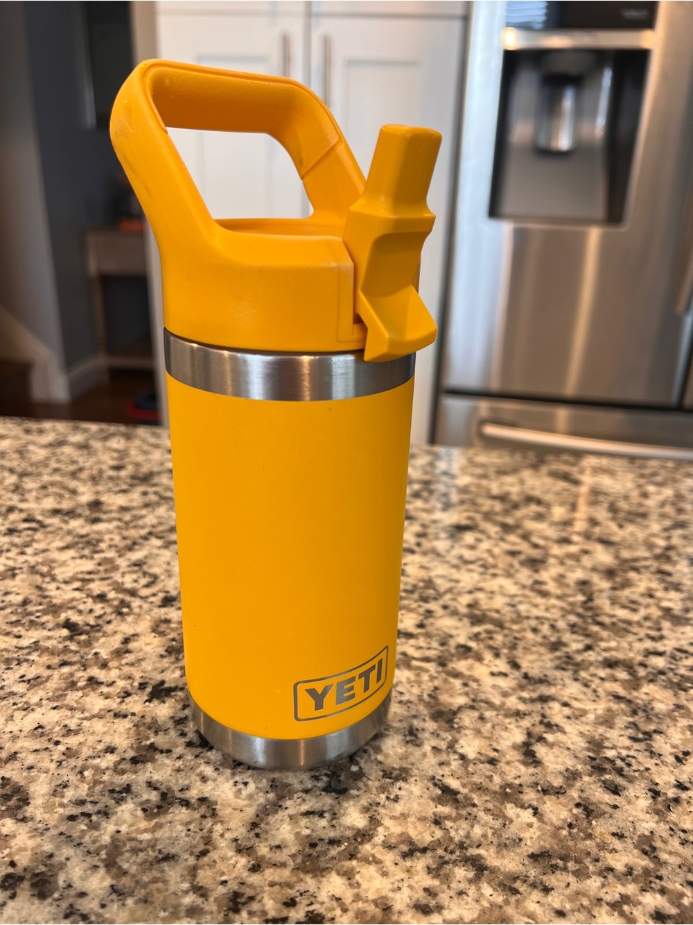 Yeti Bright Yellow Insulated Bottle with Handle